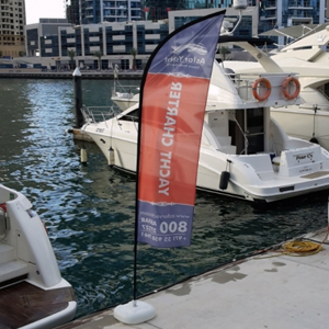 dubai marina beach flag