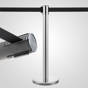 black belt Rental Crowd Control Stanchion