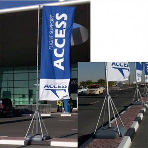 telescopic flag stand