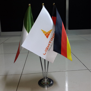 three table flag holder